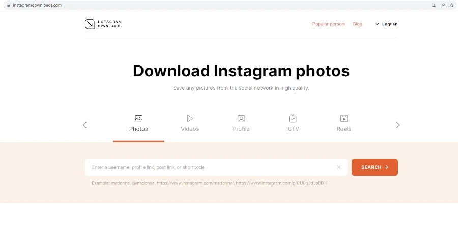Instagram Downloads ابزار ذخیره عکس پروفایل اینستاگرام