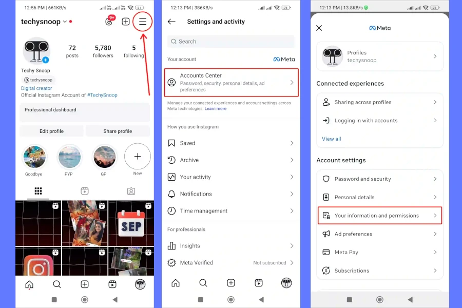 رفع مشکل عدم نمایش گیف اینستاگرام