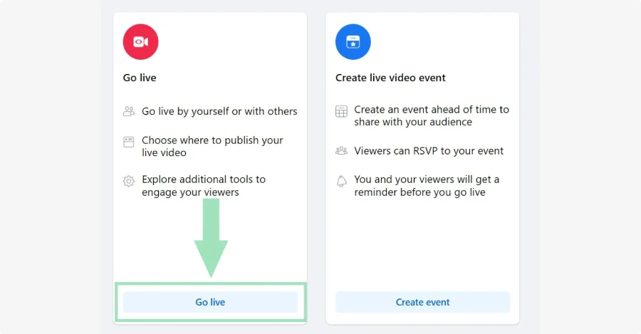 آموزش لایو استریم در فیسبوک از طریق دسکتاپ