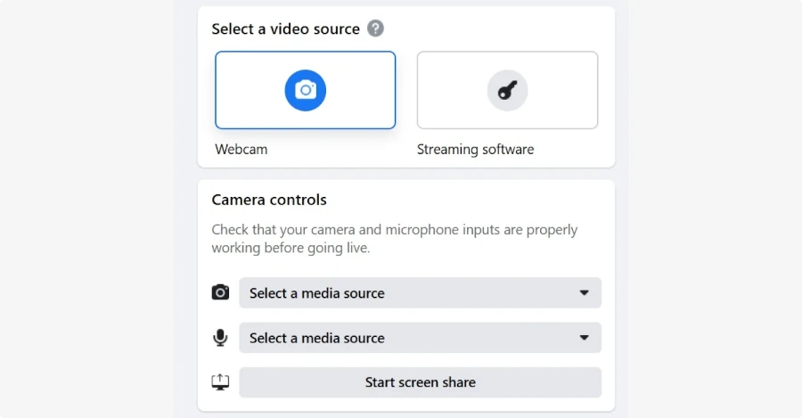 آموزش لایو استریم در فیسبوک از طریق دسکتاپ